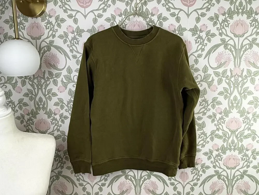 Lululemon Moss Green All Yours Crewneck Sweatshirt - Size - 10